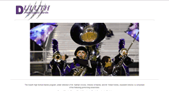 Desktop Screenshot of duluthhighschoolbands.org