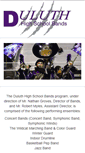 Mobile Screenshot of duluthhighschoolbands.org