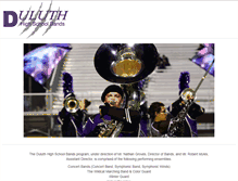 Tablet Screenshot of duluthhighschoolbands.org
